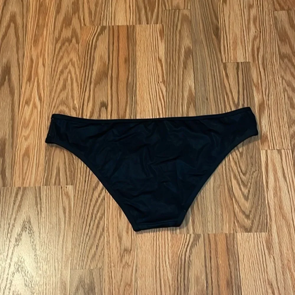 Rachel Roy Black Bikini, 2 piece Swimsuit, strappy, XL